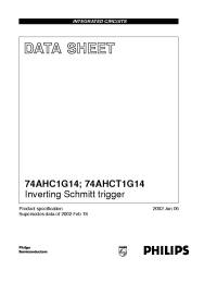 Datasheet 74AHC1G14GV manufacturer Philips