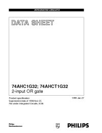 Datasheet 74AHC1G32 manufacturer Philips