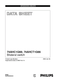 Datasheet 74AHC1G66GV manufacturer Philips