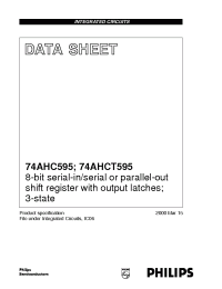 Datasheet 74AHC595PW manufacturer Philips