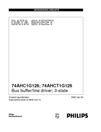 Datasheet 74AHCT1G126 manufacturer Philips