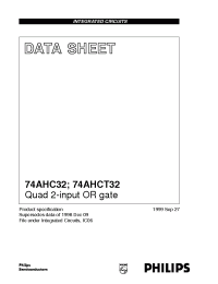 Datasheet 74AHCT32 manufacturer Philips