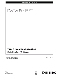 Datasheet 74ALS244A-1DB manufacturer Philips