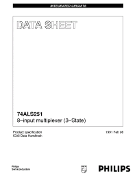 Datasheet 74ALS251D manufacturer Philips