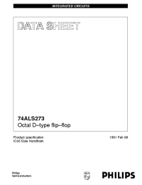 Datasheet 74ALS273D manufacturer Philips