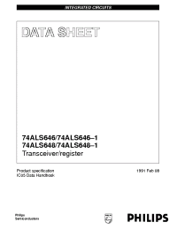 Datasheet 74ALS646-1N manufacturer Philips