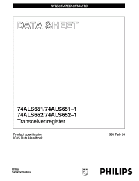 Datasheet 74ALS651N manufacturer Philips