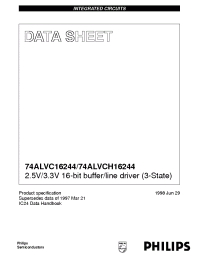 Datasheet 74ALVC16244DL manufacturer Philips