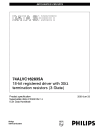 Datasheet 74ALVC162835ADGG manufacturer Philips