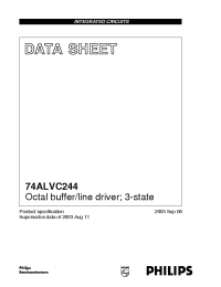 Datasheet 74ALVC244D manufacturer Philips