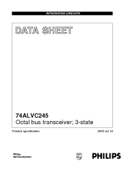 Datasheet 74ALVC245PW manufacturer Philips