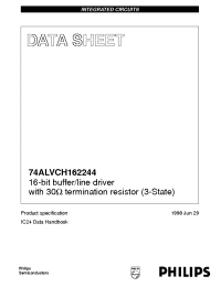 Datasheet 74ALVCH162244 manufacturer Philips