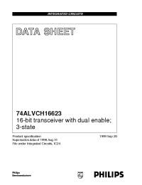 Datasheet 74ALVCH16623 manufacturer Philips