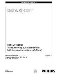 Datasheet 74ALVT162240 manufacturer Philips
