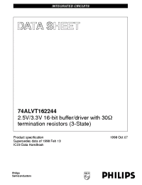 Datasheet 74ALVT162244DGG manufacturer Philips