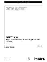 Datasheet 74ALVT16260DGG manufacturer Philips