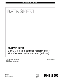 Datasheet 74ALVT162731DGG manufacturer Philips