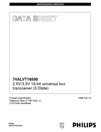 Datasheet 74ALVT16500DGG manufacturer Philips