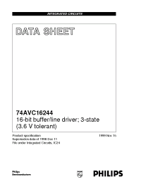 Datasheet 74AVC16244 manufacturer Philips