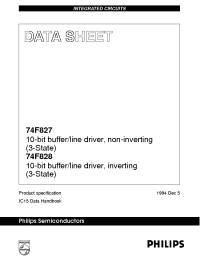 Datasheet 74F827 manufacturer Philips