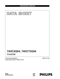 Datasheet 74HC3G04DP manufacturer Philips