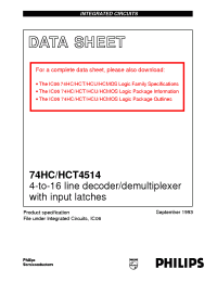 Datasheet 74HC4514N3 manufacturer Philips