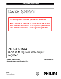 Datasheet 74HC594DB manufacturer Philips