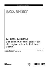 Datasheet 74HC595DB manufacturer Philips