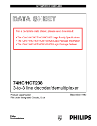 Datasheet 74HC/HCT238 manufacturer Philips