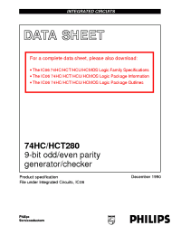 Datasheet 74HC/HCT280 manufacturer Philips