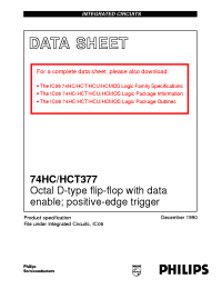 Datasheet 74HC/HCT377 manufacturer Philips