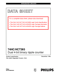 Datasheet 74HC/HCT393 manufacturer Philips