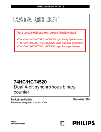 Datasheet 74HC/HCT4520 manufacturer Philips