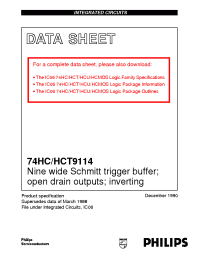 Datasheet 74HC/HCT9114 manufacturer Philips