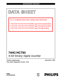 Datasheet 74HC/HCT93 manufacturer Philips