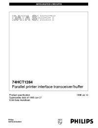 Datasheet 74HCT1284 manufacturer Philips