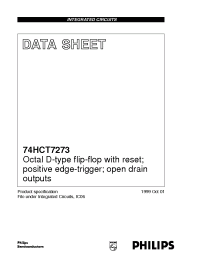 Datasheet 74HCT7273D manufacturer Philips