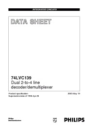 Datasheet 74LVC139BQ manufacturer Philips
