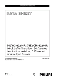 Datasheet 74LVC162244A manufacturer Philips