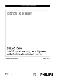 Datasheet 74LVC1G18 manufacturer Philips