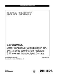 Datasheet 74LVC2245A manufacturer Philips
