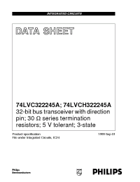 Datasheet 74LVC322245A manufacturer Philips
