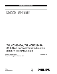 Datasheet 74LVC32245A manufacturer Philips