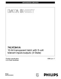 Datasheet 74LVC841A manufacturer Philips