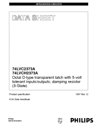Datasheet 74LVCH2373A manufacturer Philips