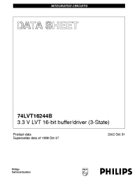 Datasheet 74LVT16244BEV manufacturer Philips