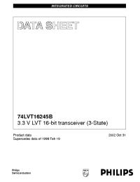 Datasheet 74LVT16245B-1DL manufacturer Philips