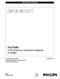 Datasheet 74LVT646 manufacturer Philips