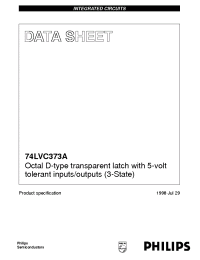 Datasheet 7LVC373APWDH manufacturer Philips