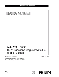 Datasheet ACH16652DGG manufacturer Philips